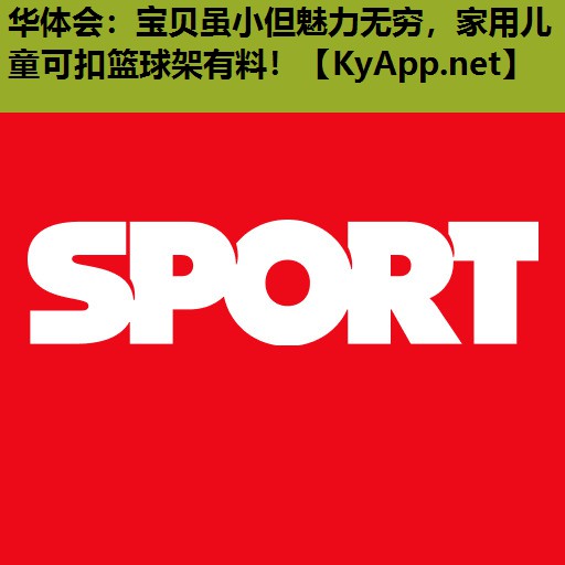 华体会：宝贝虽小但魅力无穷，家用儿童可扣篮球架有料！